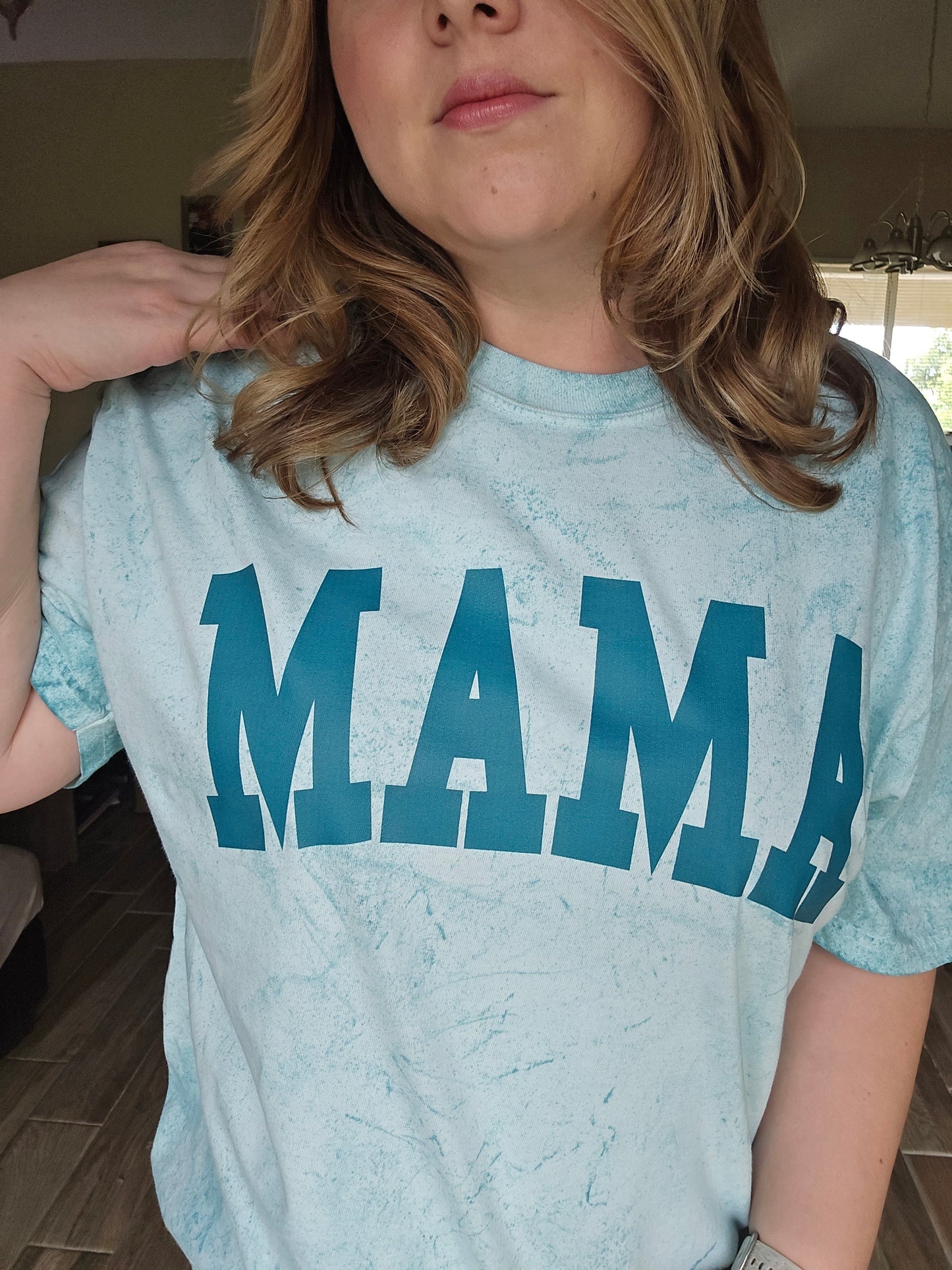 Mama Blue Shirt Comfort Colors Color Blast Shirt