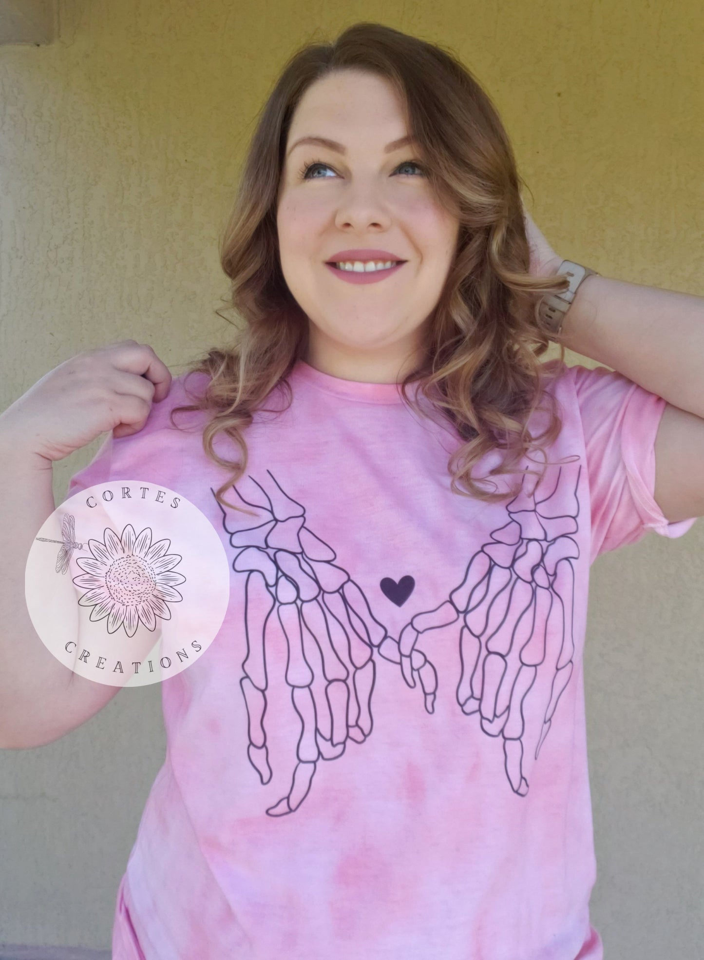 Skellie Pinky Promise Hand Dyed Shirt