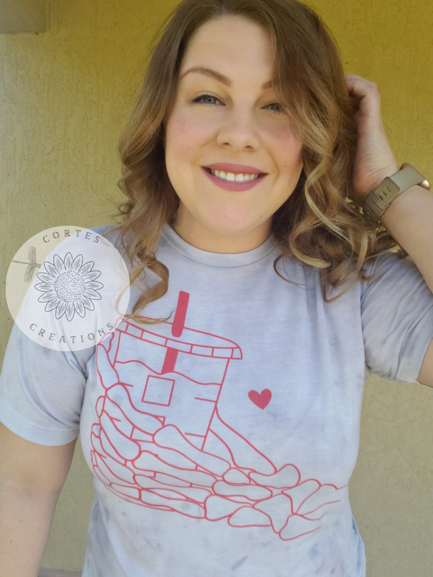 Skellie Coffee Hand Dyed Shirt