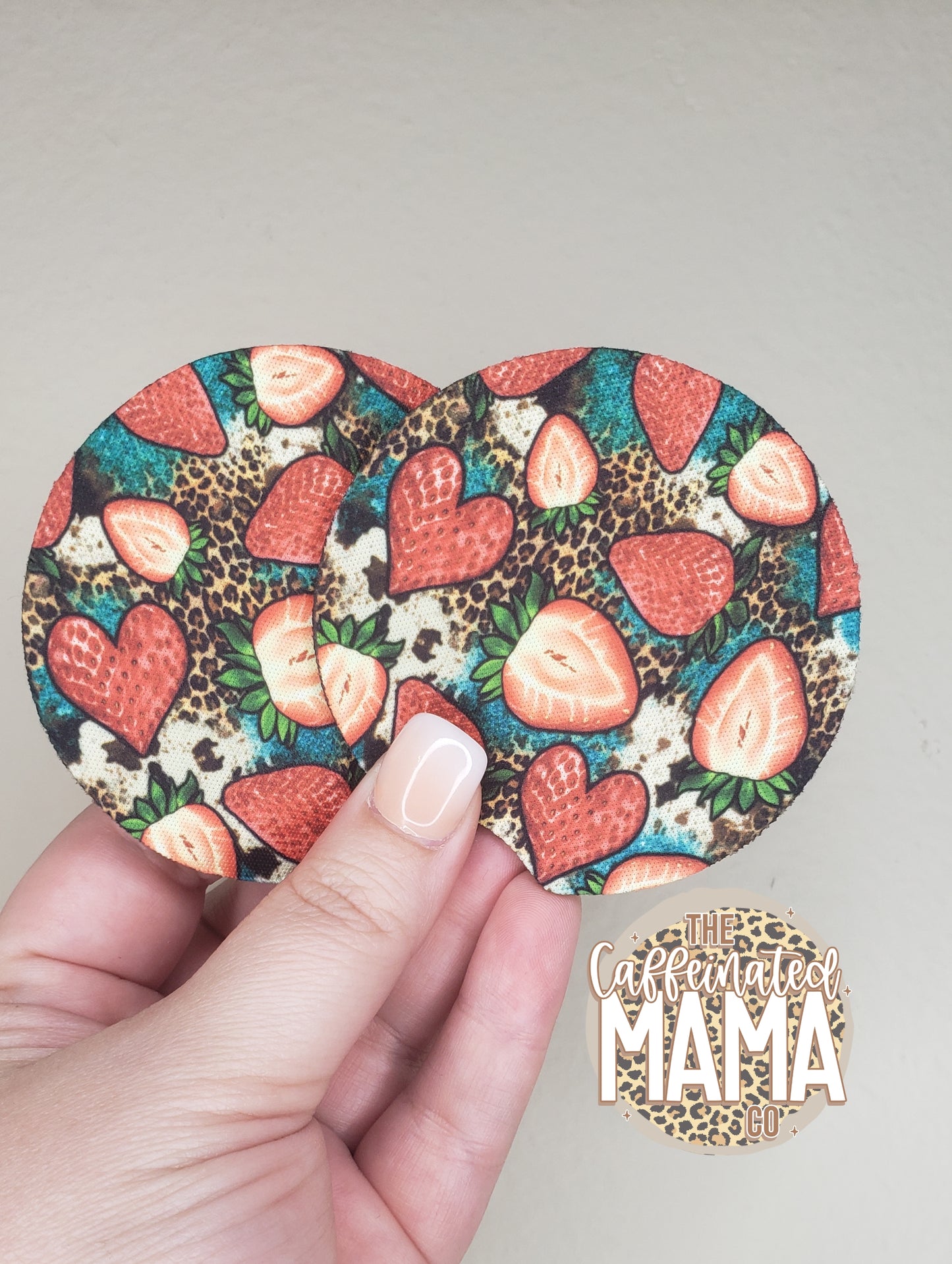 Car Coasters - Strawberries