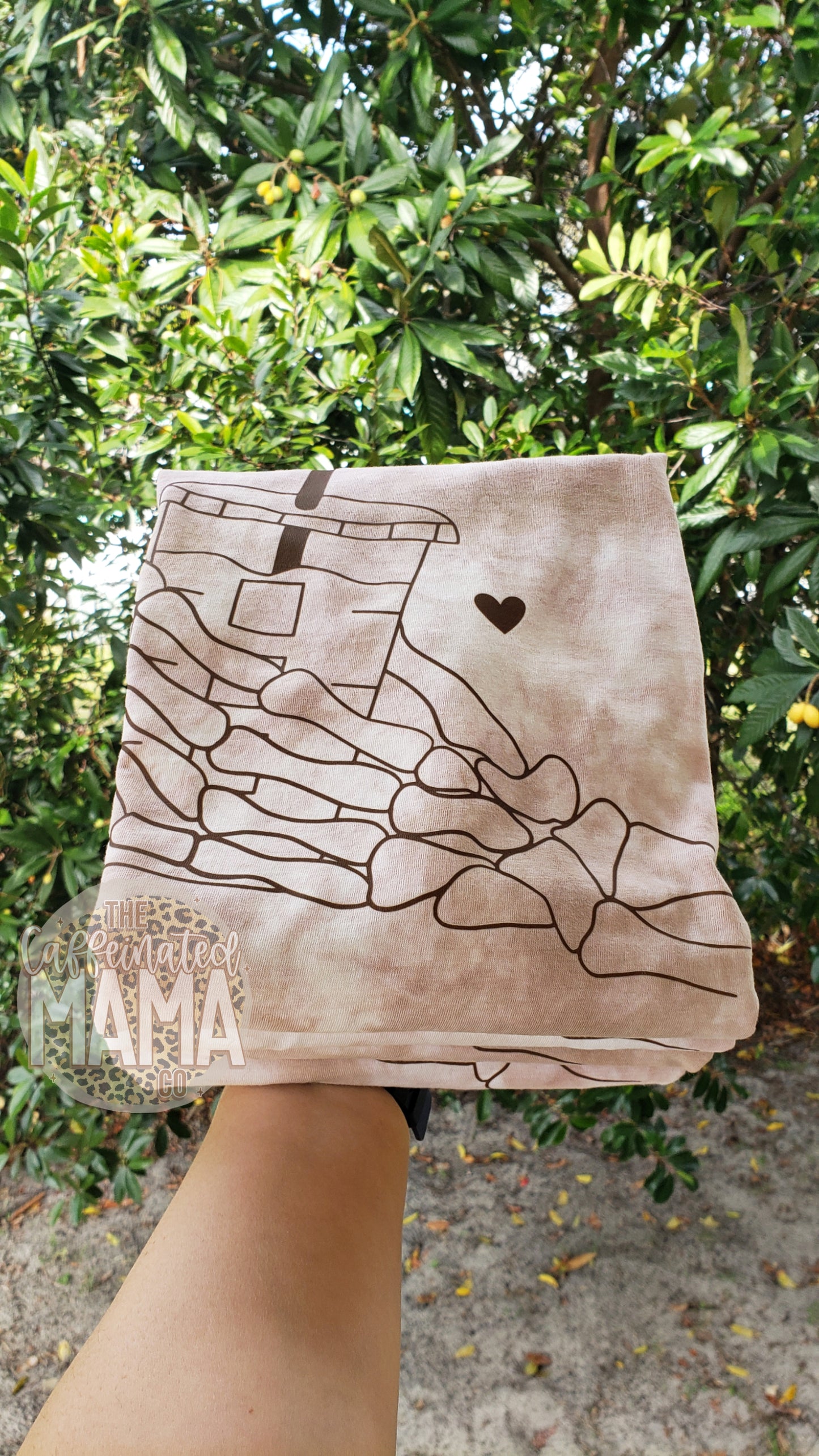 Coffee Skellie Hand Dyed Shirt